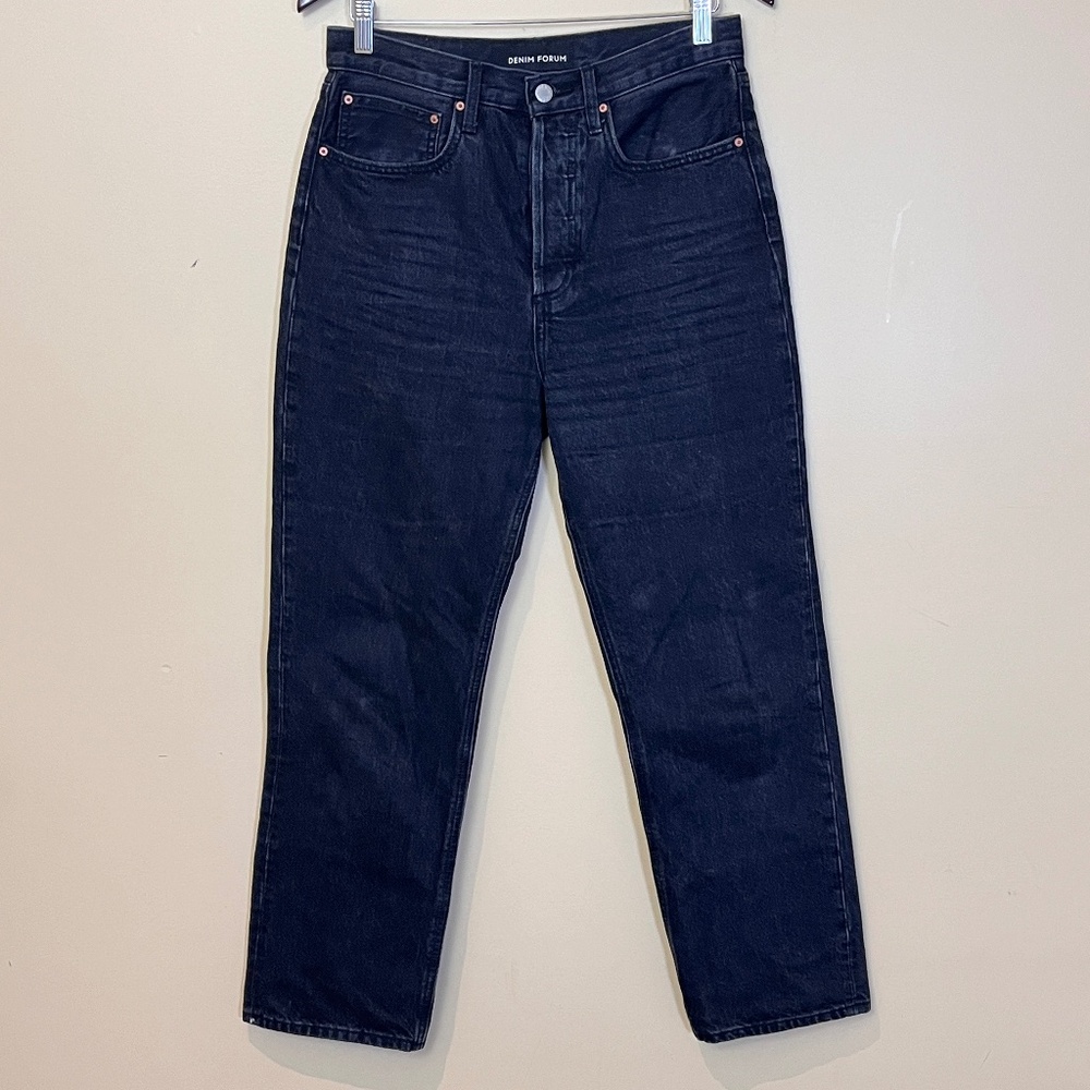 Denim Forum Joni High Rise Loose Jeans - Women's Size 27 - Black